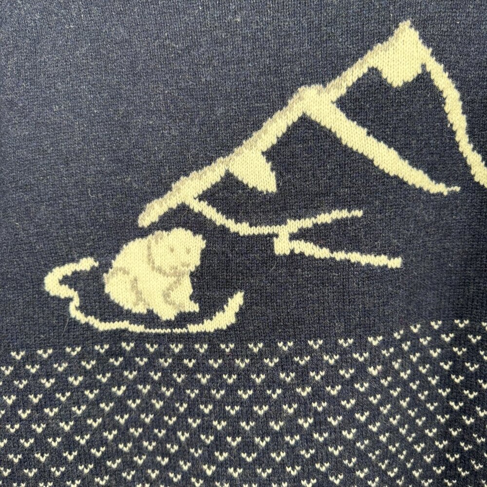 Brooks Brothers Polar Bear English Lambswool Crewneck Sweater Womens size XL in - Picture 10 of 11